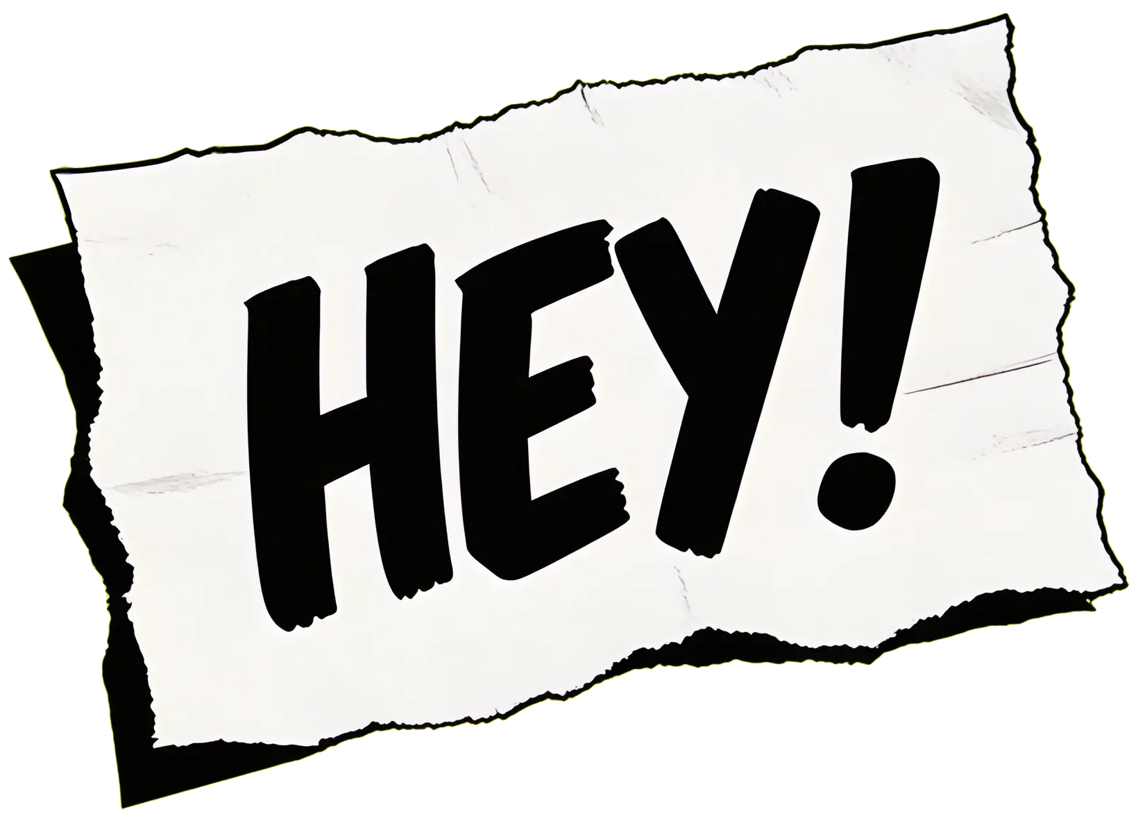Hey note illustration